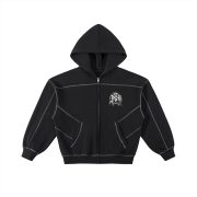 PGH: Graffiti Spray Boxy Fleece Zip Hoodie