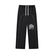 Contrast-Stitched Fleece Sweatpants