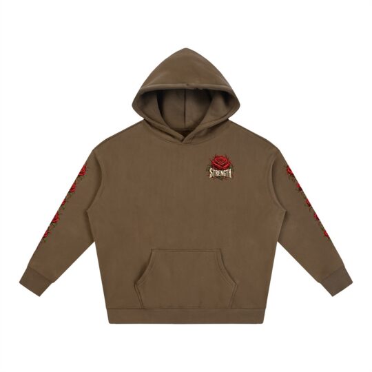 Strength Through Adversity Oversize Fleeced Hoodie