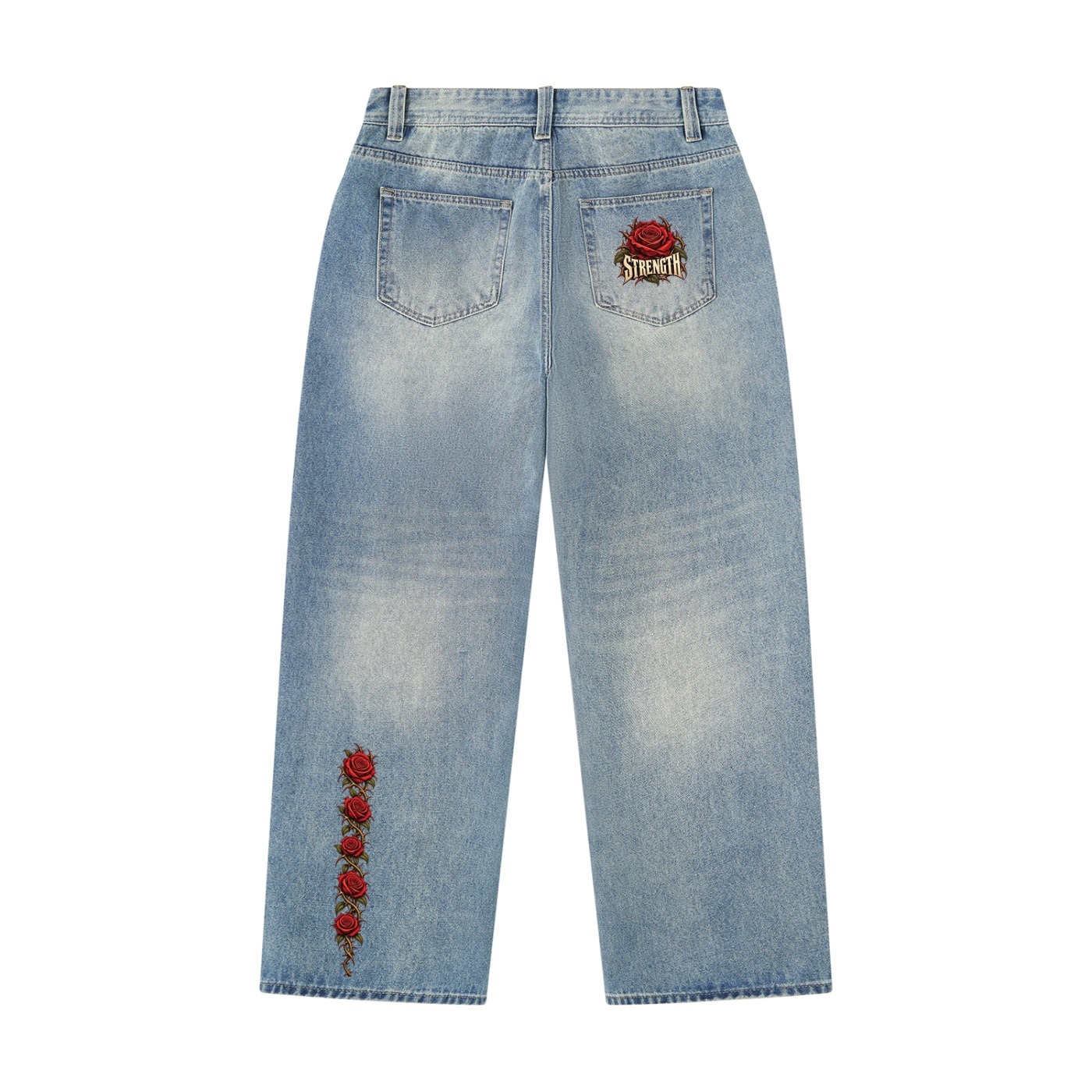 PGH: Strength Through Adversity Vintage Wash Denim Jeans - Image 2